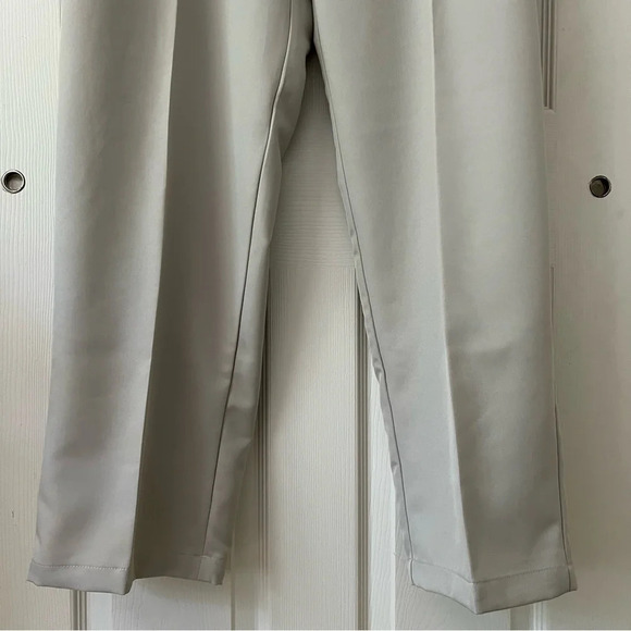 Haggar Mens Dress Pants 38/32 Biege Classic Fit Business Casual Golfcore Preppy - Picture 5 of 17